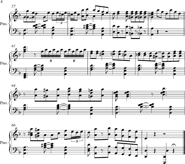 The Crave 出自《海上钢琴师》-钢琴谱(钢琴曲)-Jelly Roll Morton4