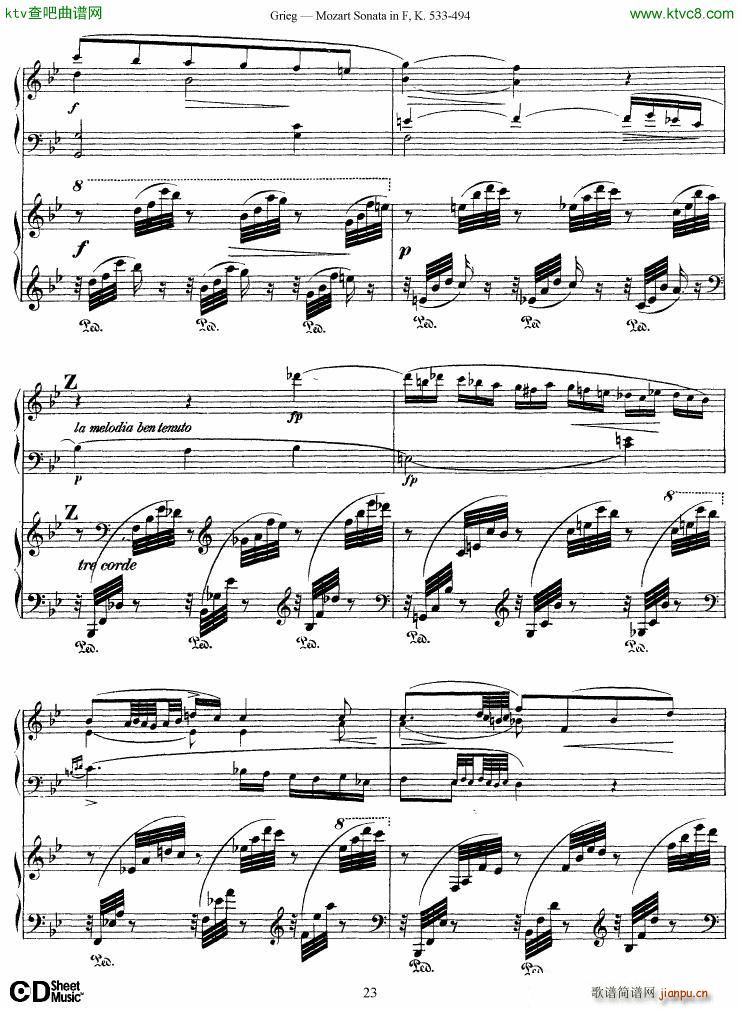 Grieg Sonata K 533 Mozart 2nd Piano Grieg23