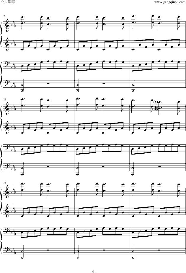 逆鳞狂想曲-钢琴谱(钢琴曲)-世界名曲4
