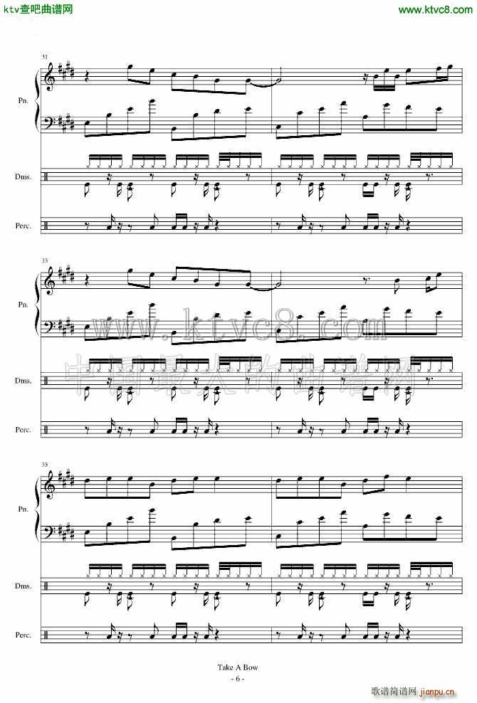 Take a Bow Piano Drums_Rihanna6