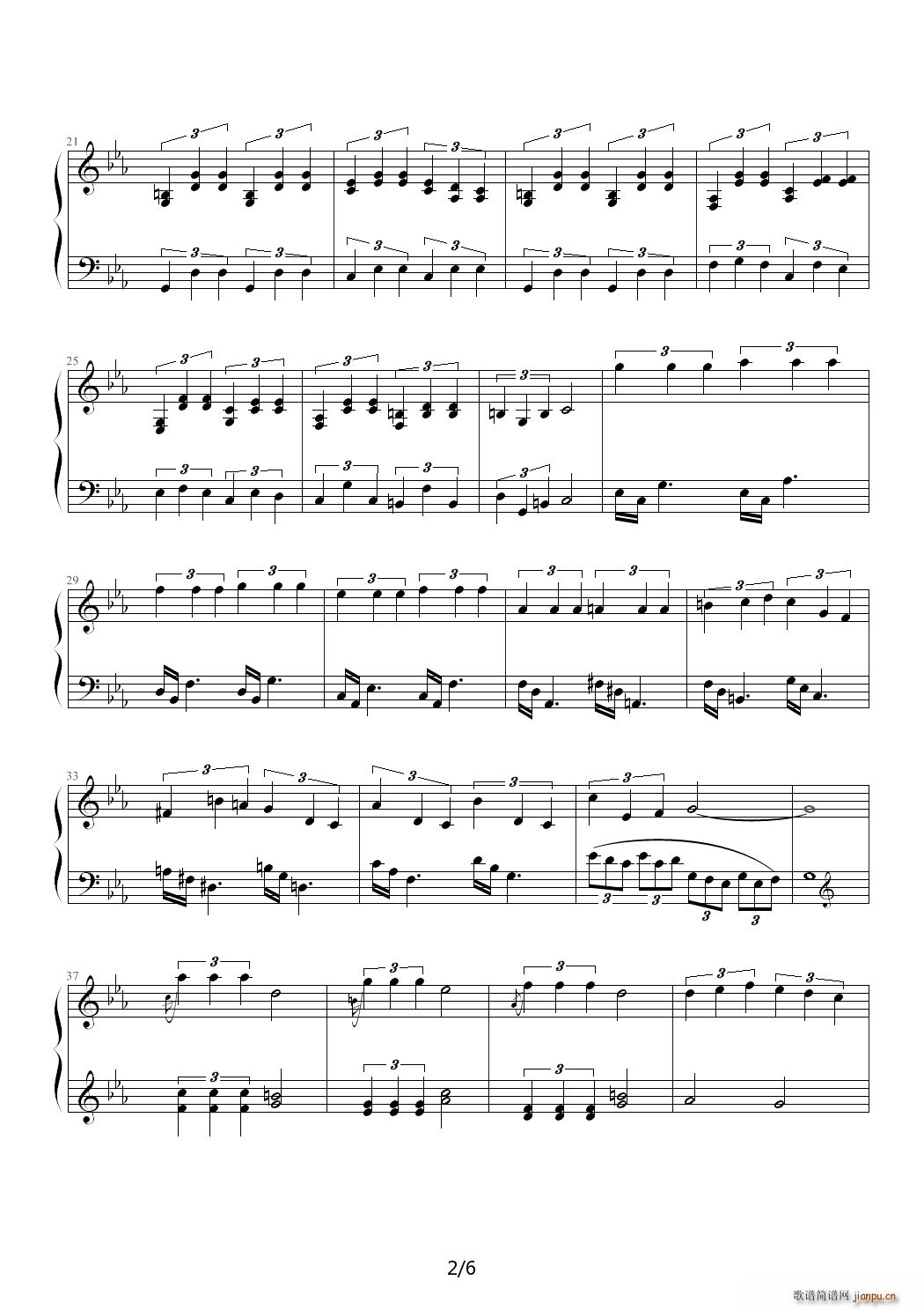 C小调第一钢琴奏鸣曲第二乐章（Ver 2011 6） 降E调2