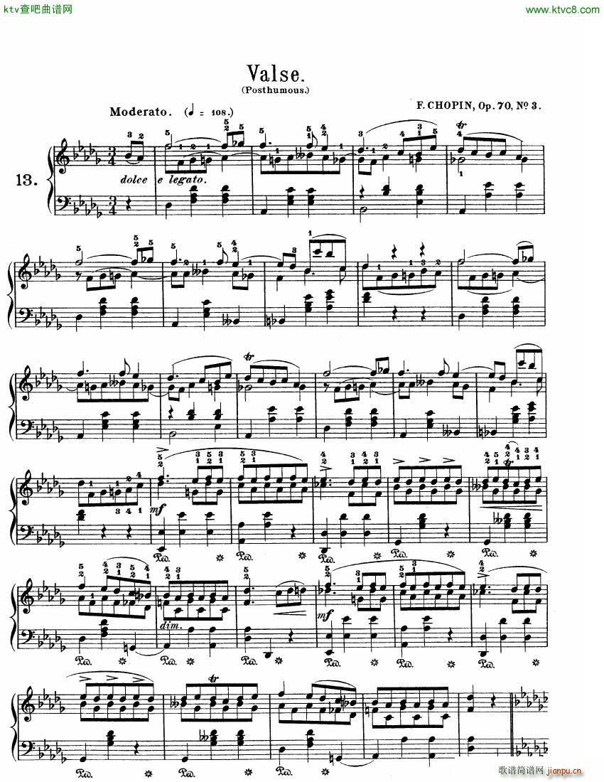 Chopin 70 3 Waltz1