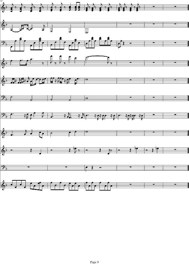黑色风衣-钢琴谱(钢琴曲)-琳琅9