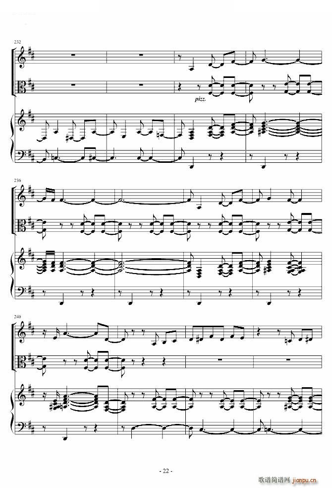 《花之圆舞曲》小提琴 钢琴 中提琴_柴科夫斯基 PeterIlyichTchaikovsky22