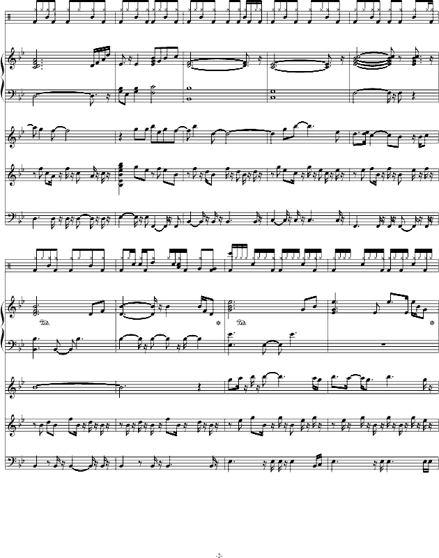 献给自己的生日-钢琴谱(钢琴曲)-swenl2