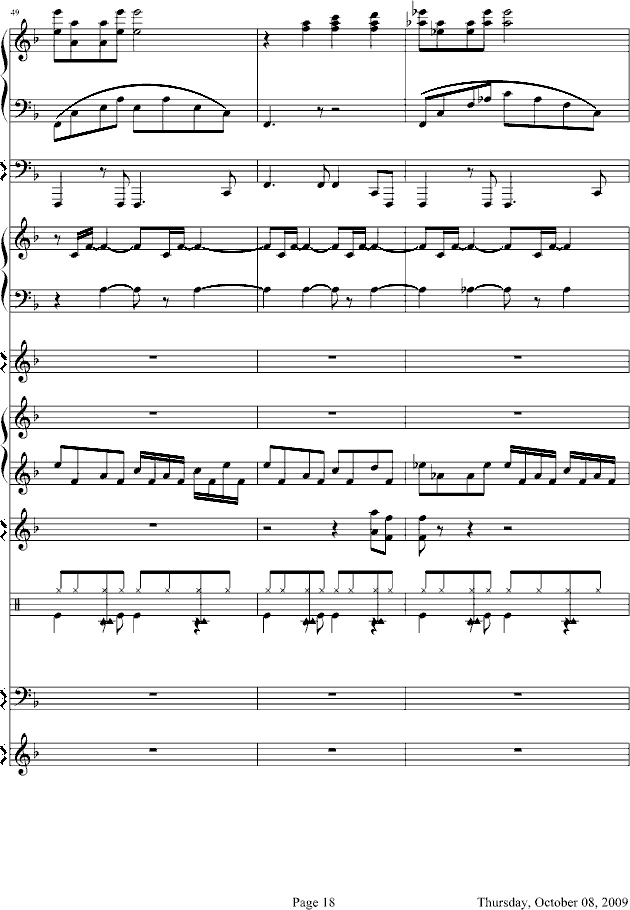 [克莱德曼]  威尼斯无名士-钢琴谱(钢琴曲)-欧美经典18
