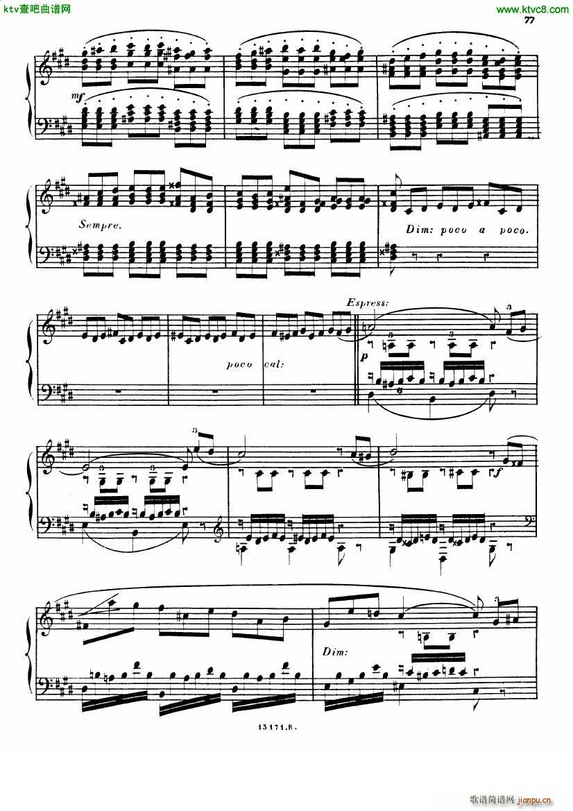 Alkan op 39 12 Etudes in Minor Keys no 94