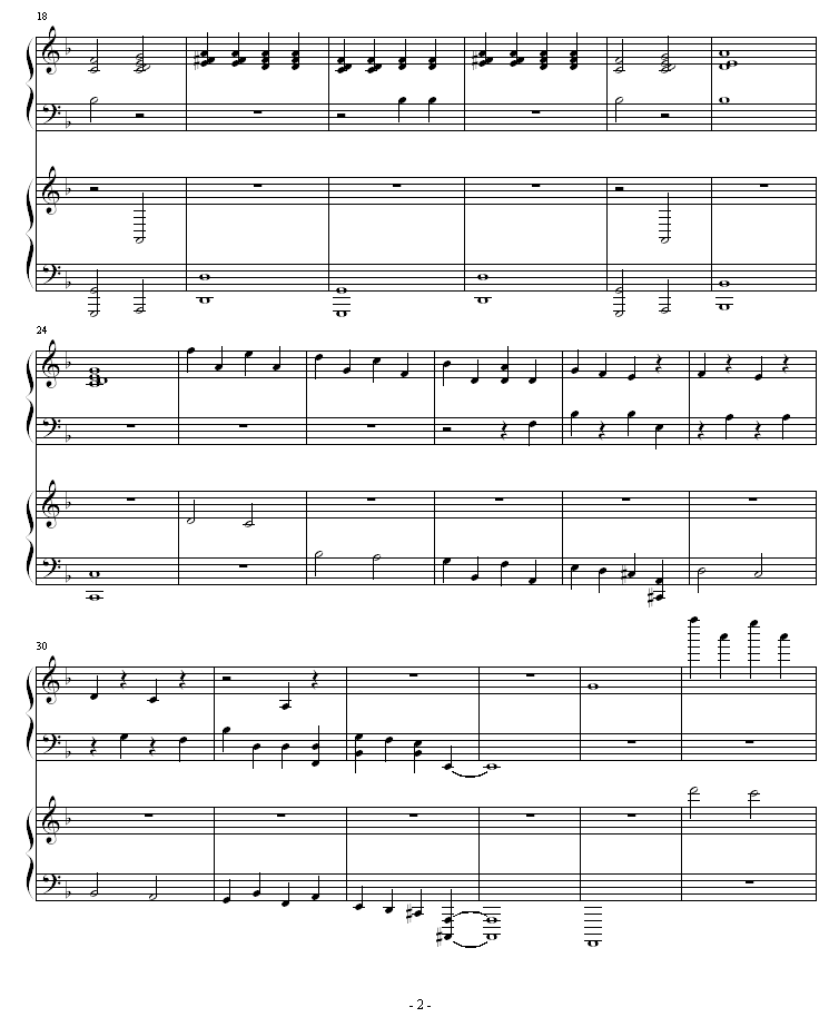 will of the heart -《死神BLEACH》插曲-钢琴谱(钢琴曲)-动漫影视2