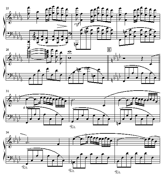秋日私语-钢琴谱(钢琴曲)-克莱德曼3
