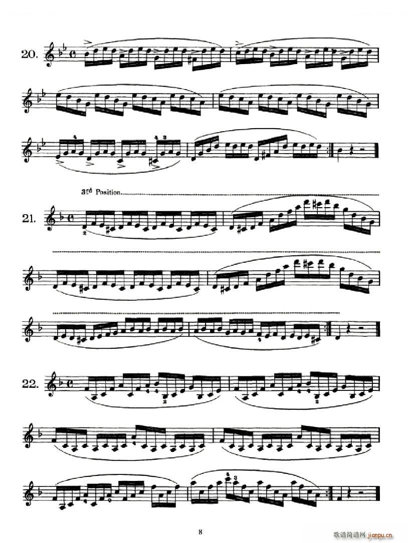 School of Mechanism Op 74（小提琴技巧 作品 74）8