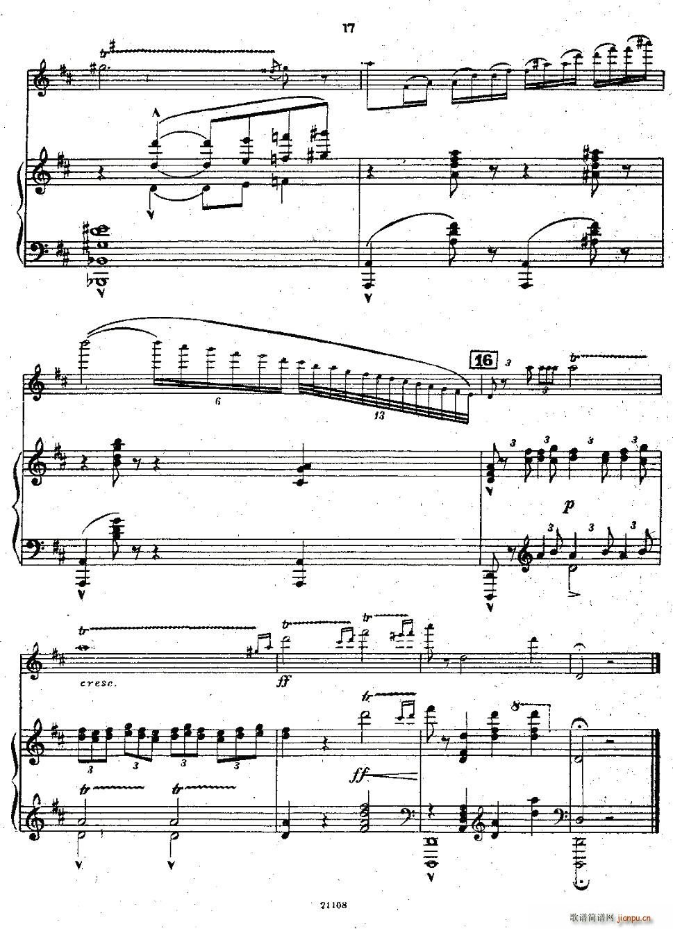 Chaminade Flute Concertino（莎米纳德长笛协奏曲）16