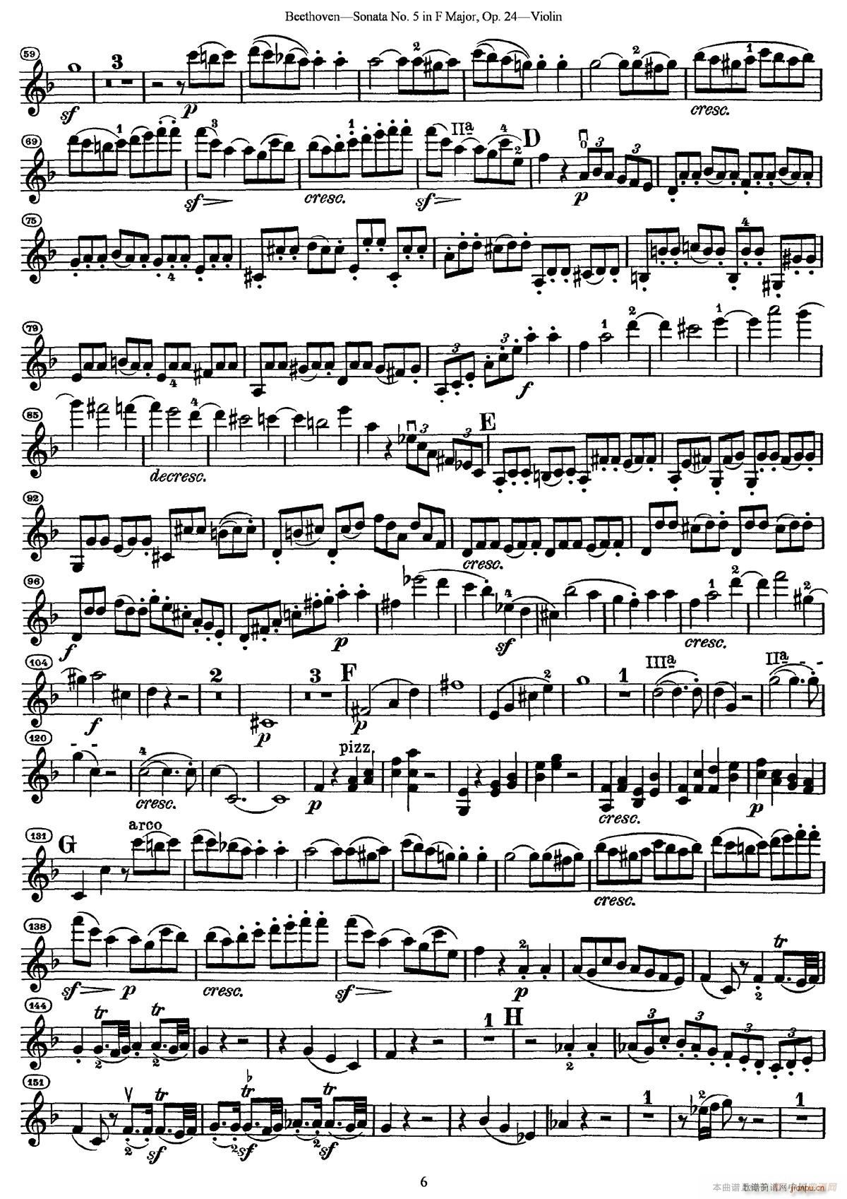 Sonata No 5 in F Major Op 24（F大调第五小提琴奏鸣曲）5