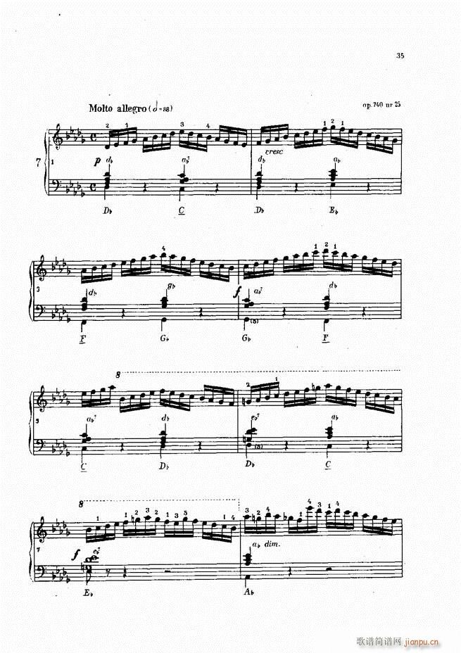 车尔尼手风琴练习曲集 Ⅳ35