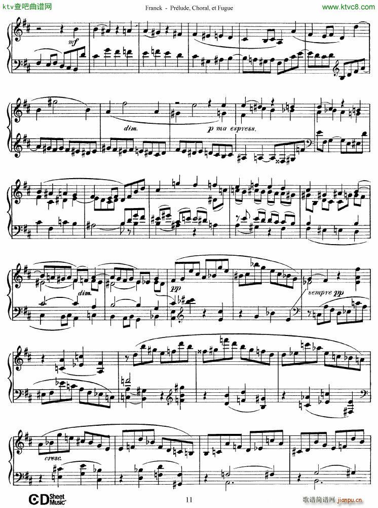 Franck Prélude Choral et Fugue11