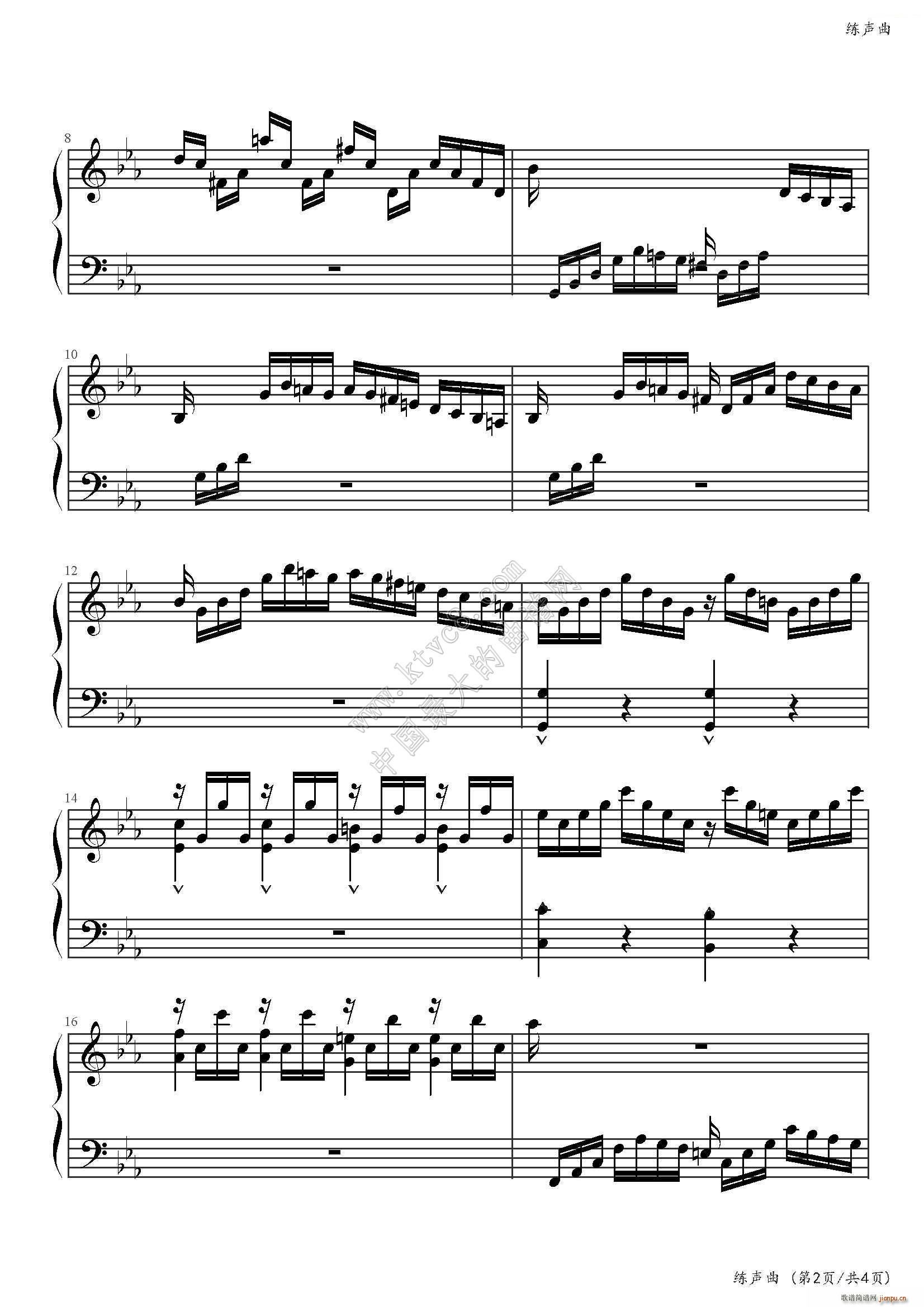 练声曲-巴赫（2012年上音考级6级曲目）2