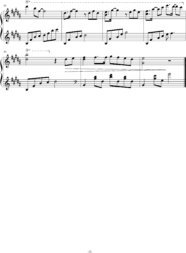 Q生日快乐-钢琴谱(钢琴曲)-每一天3