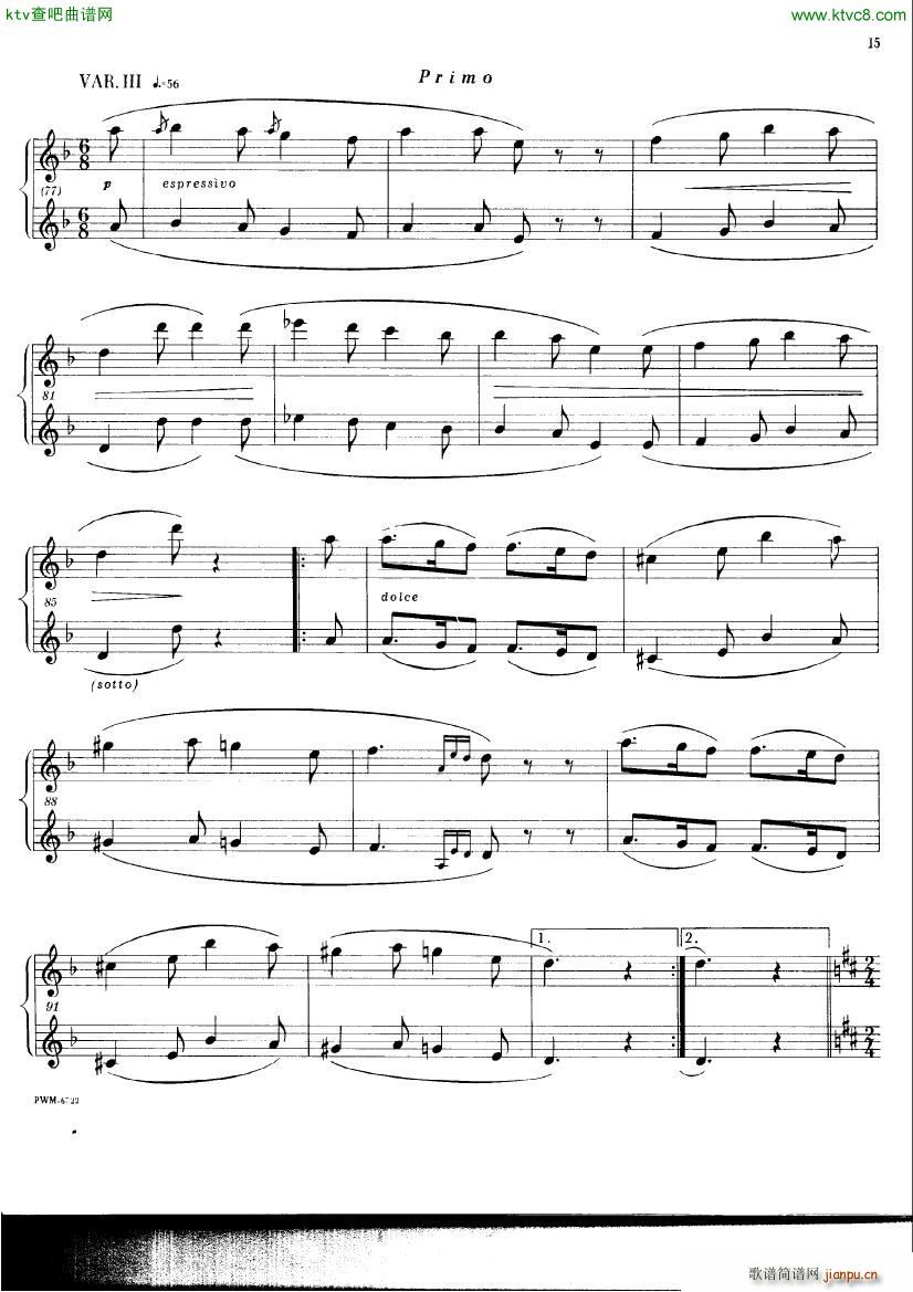 Chopin ekier variations in D13