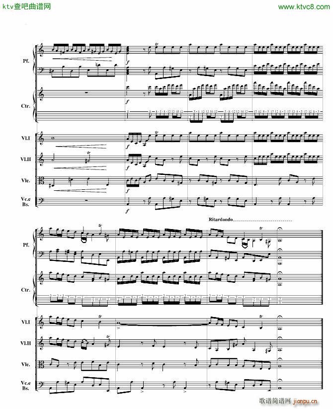 巴赫为四架钢琴写的钢琴协奏曲 钢琴吉他弦乐组_巴哈 Bach Johann Sebastian13