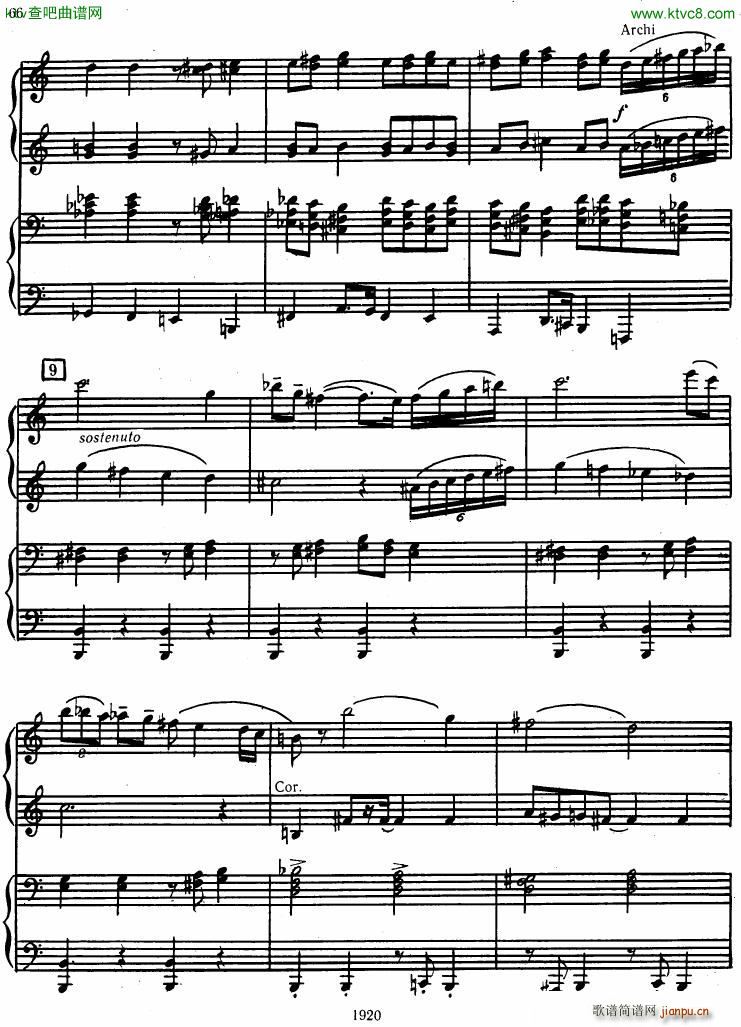 Honegger Symphony No 3 Liturgicheskaya 2 pianos 二2