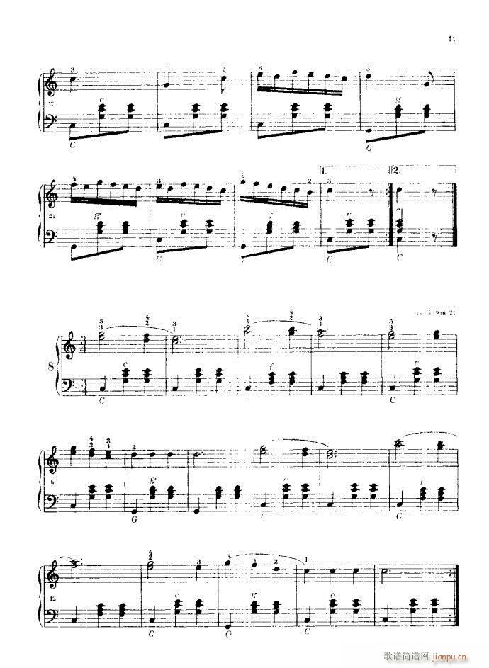 车尔尼手风琴练习曲集11