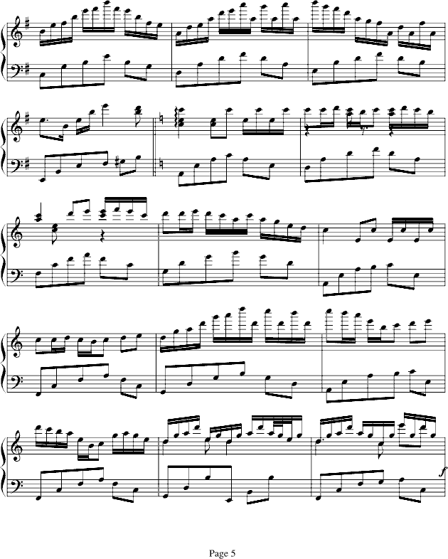 印象森林-钢琴谱(钢琴曲)-乐侠5