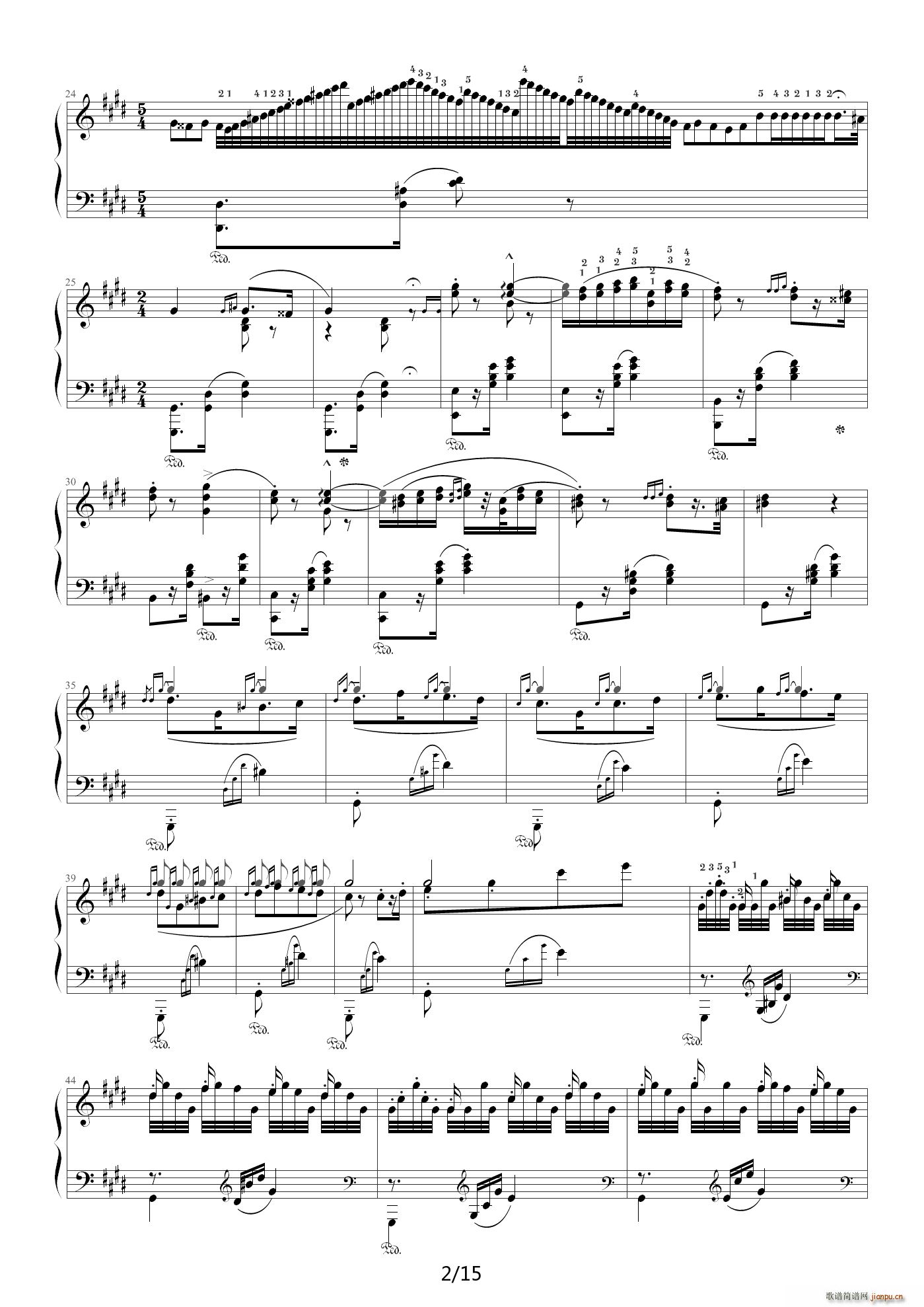 匈牙利狂想曲第2号 E调2