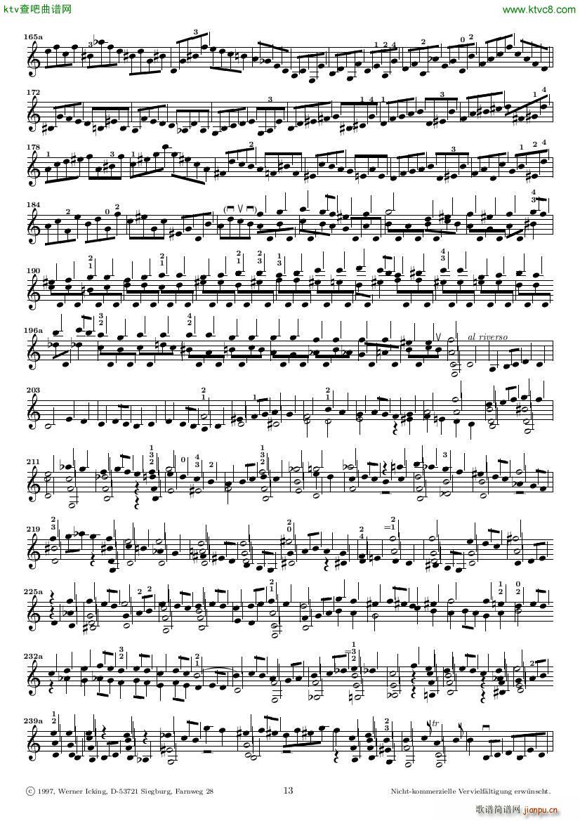 Bach JS BWV 1005 Sonata for Solo Violin in C13