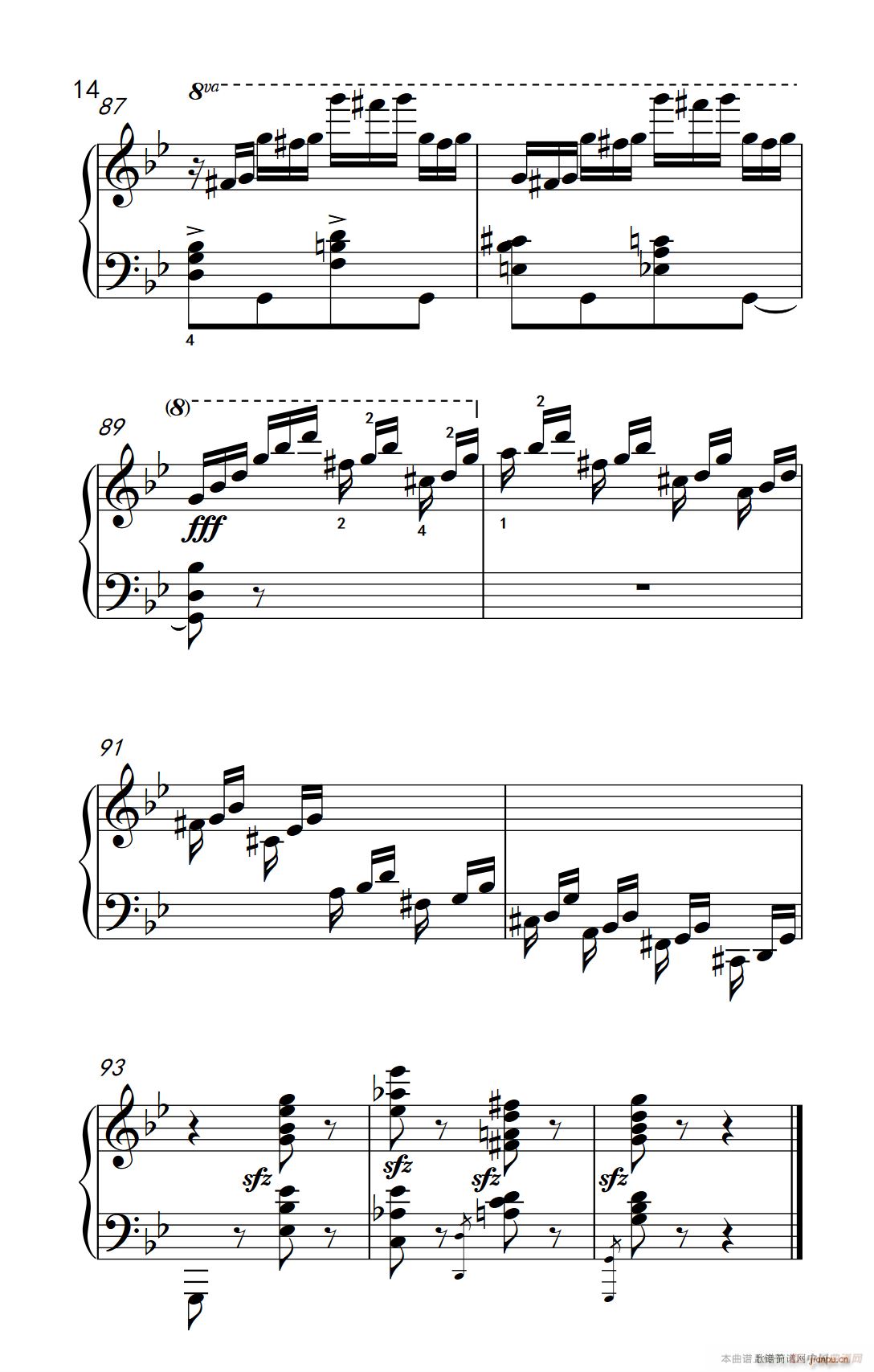 第九级3 练习曲 No 2（中央音乐学院 钢琴（业余）考级教程 7-9级）14