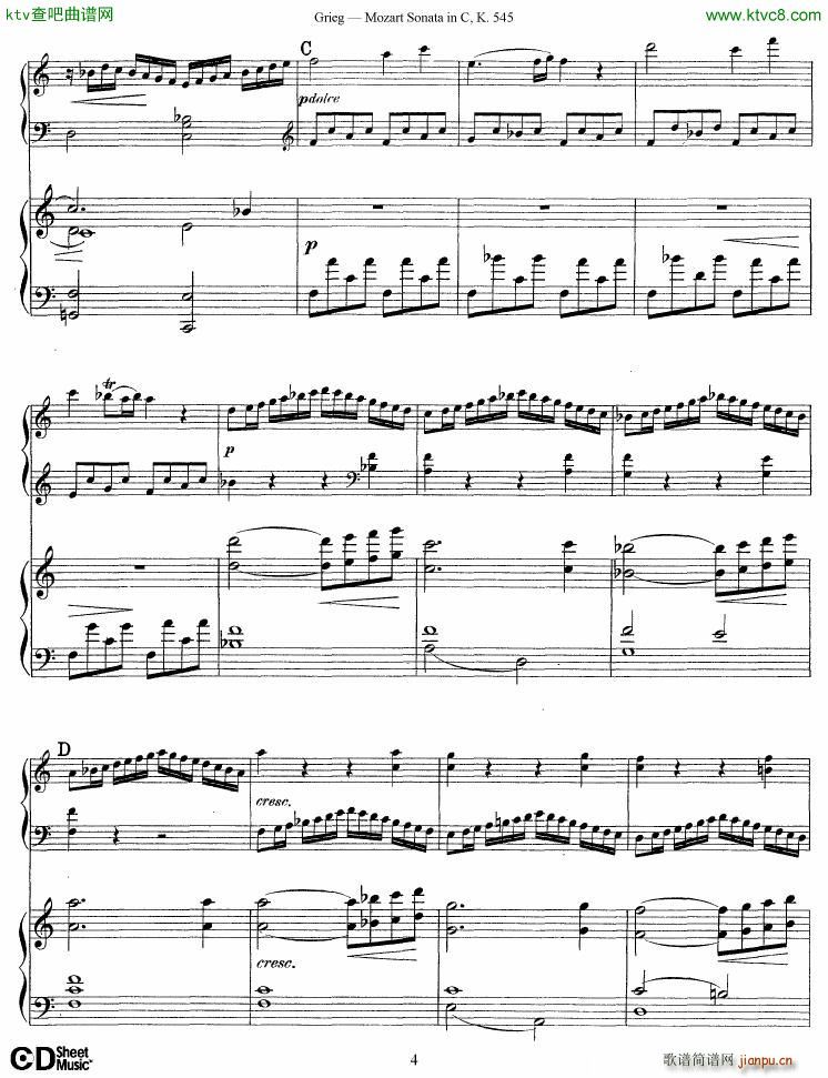 Grieg Mozart sonata KV545 2 pianos4