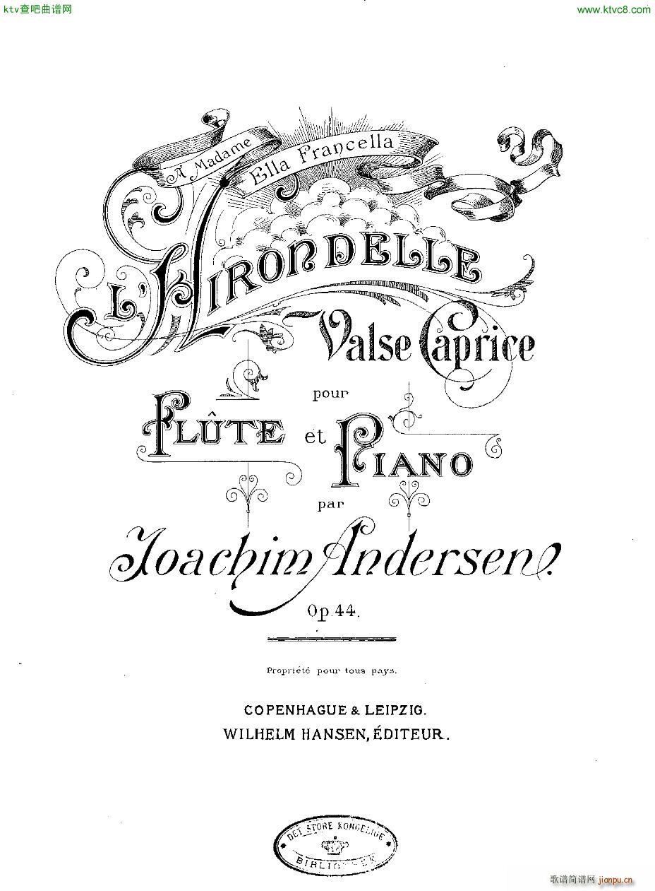 Andersen op 44 L Hirondelle fl pno1