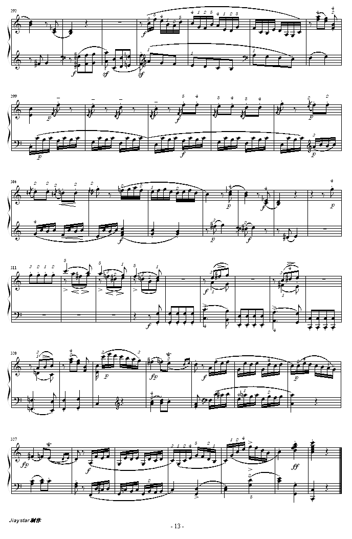 C大调钢琴奏鸣曲 K279-钢琴谱(钢琴曲)-莫扎特13