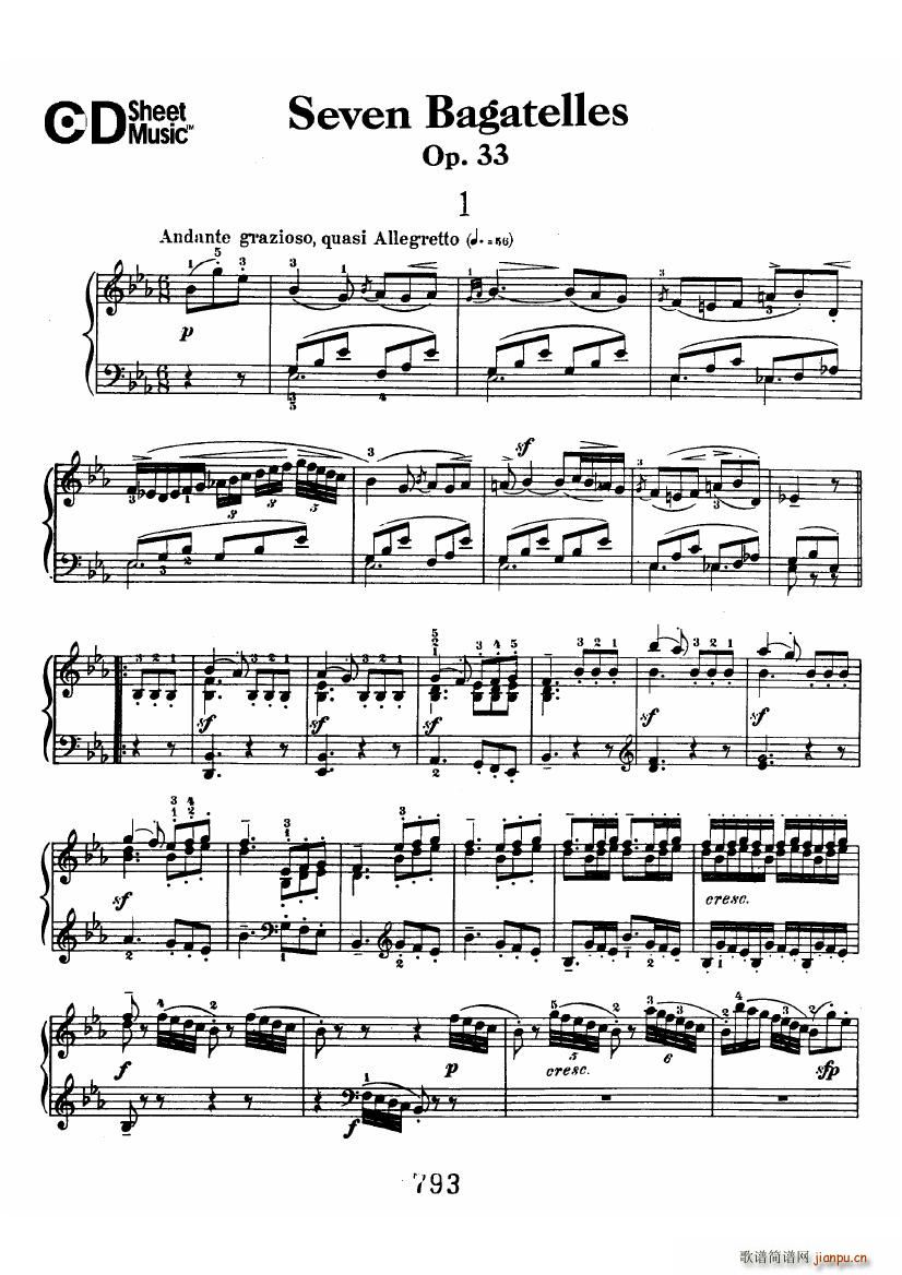 Beethoven op 33 7 Bagatelles2