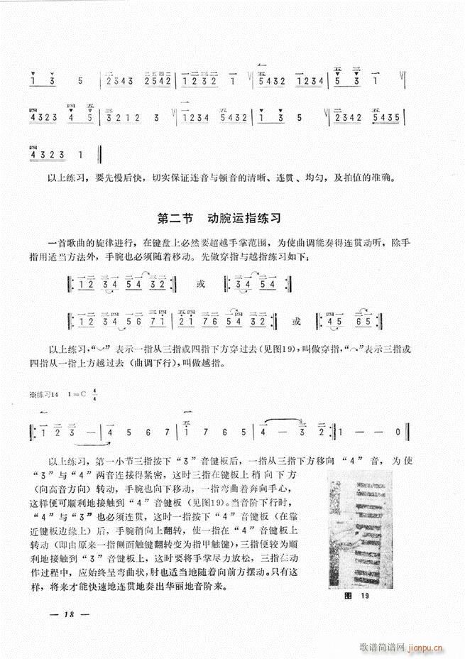 手风琴简易记谱法演奏教程 目录1-6023