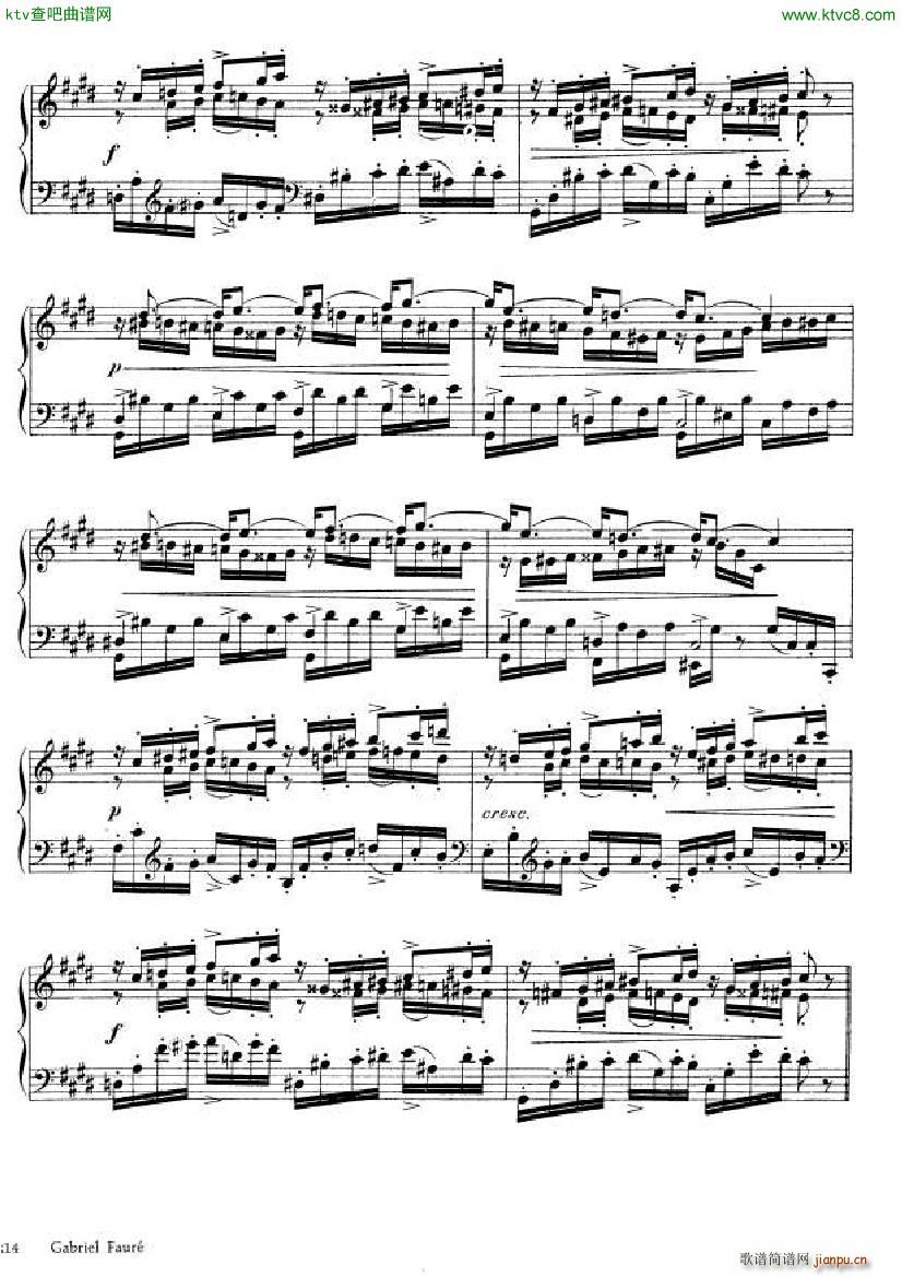 Fauré Theme et variations opus 734