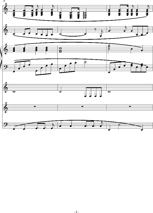 思念-钢琴谱(钢琴曲)-杨雨林8