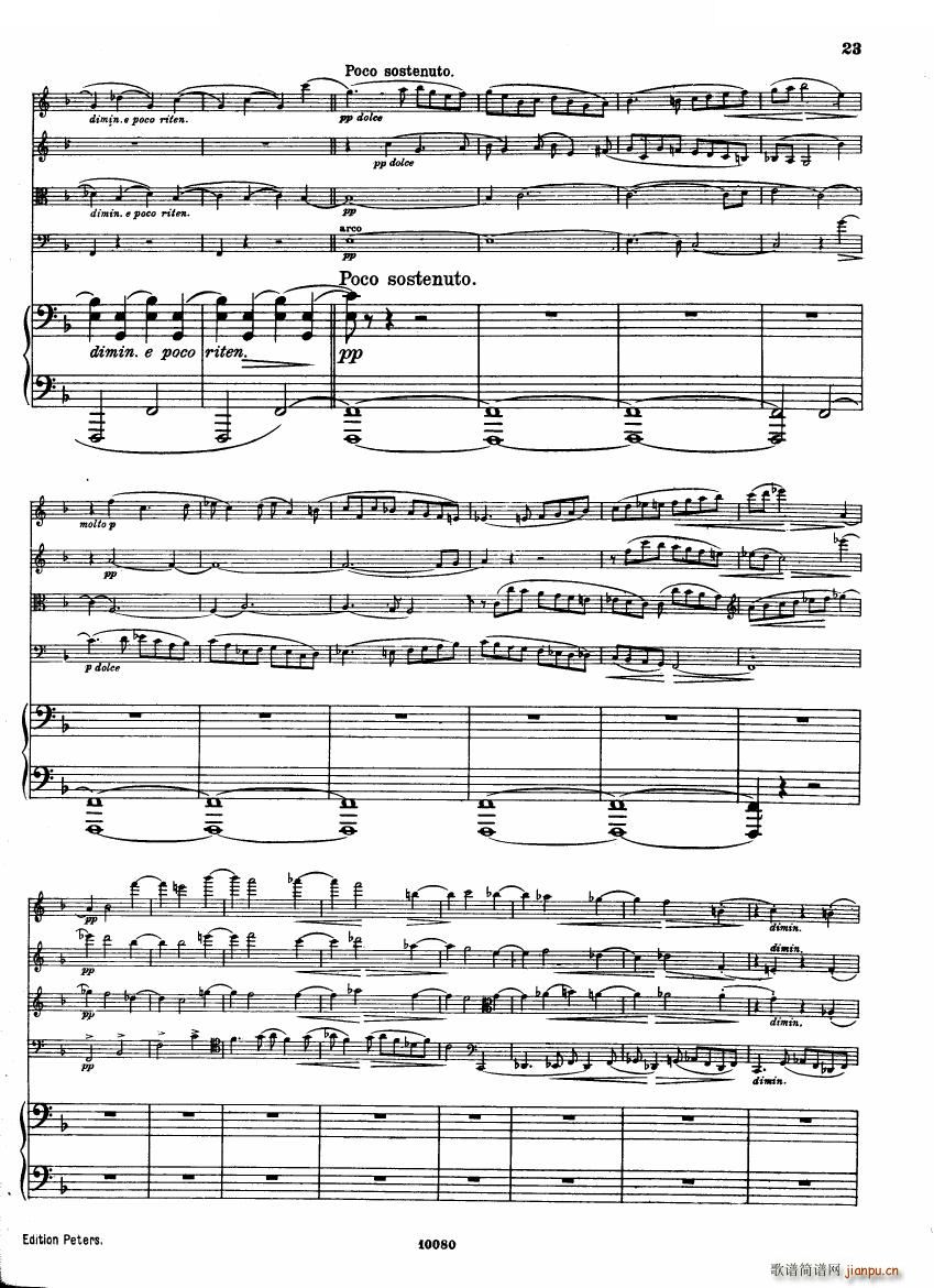 Brahms op 34 Piano Quintet f-minor score（一）22