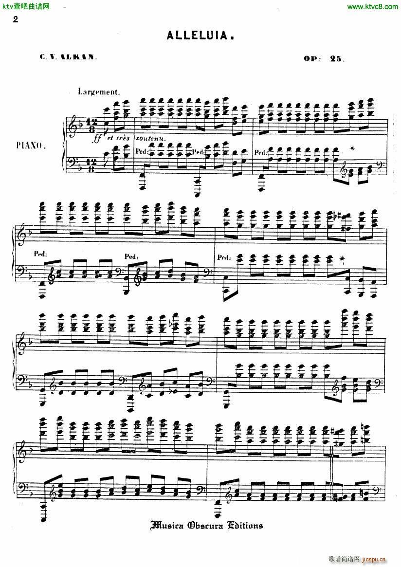 Alkan op 25 Alleluia2