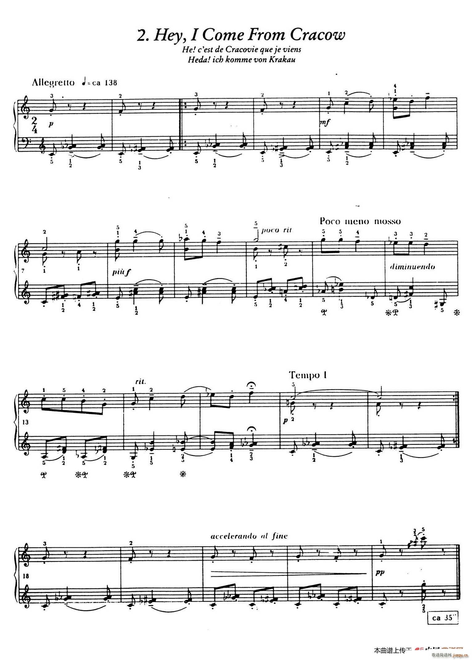 12 Folk Melodies(十二首民间曲调 2)1