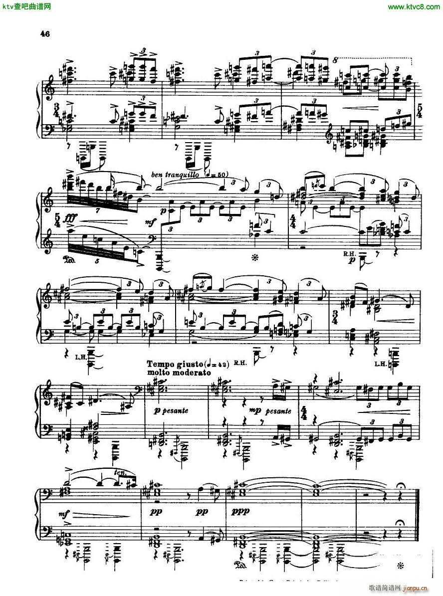 Bridge H160 Piano Sonata 1923 446