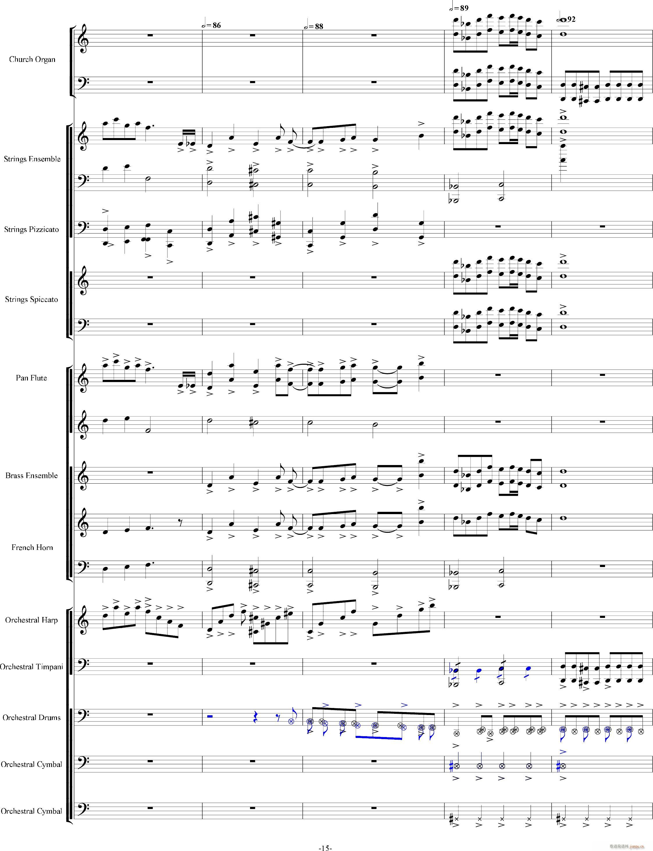 当管弦乐队遇上疯狂爵士鼓手-震撼总谱15