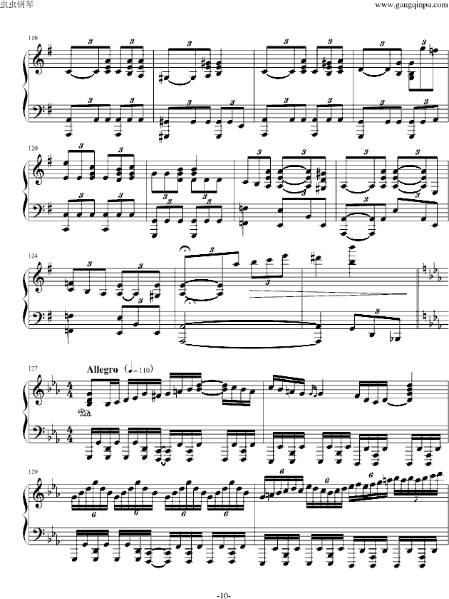 冥王 - 钢琴版-钢琴谱(钢琴曲)-Sound Horizon10