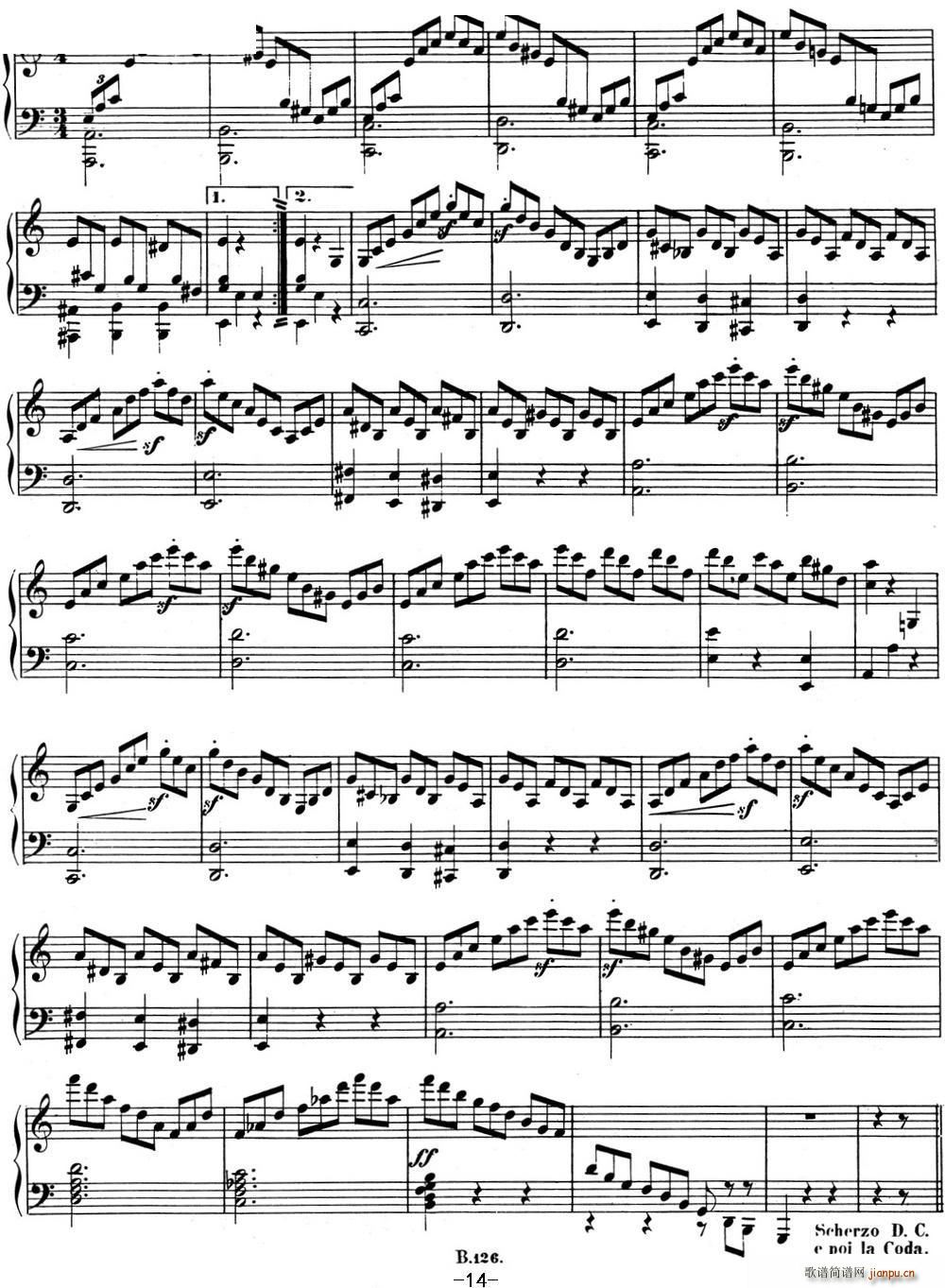 贝多芬钢琴奏鸣曲03 C大调 Op 2 No 3 C major14