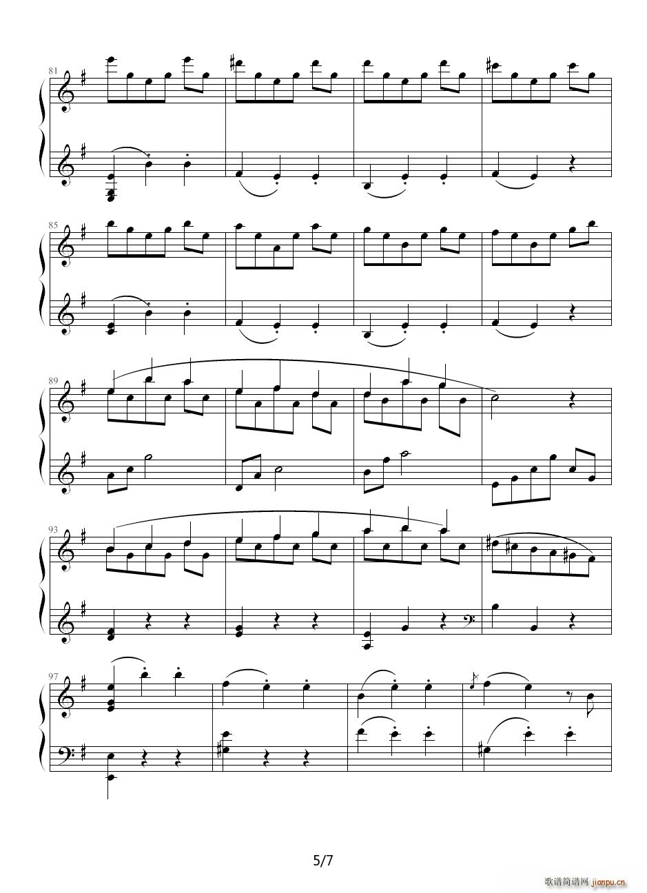 The Sound of Music 经典的钢琴曲 不下后悔5