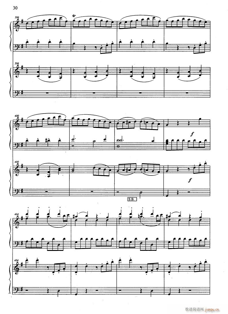 G大调弦乐小夜曲（手风琴二重奏）30