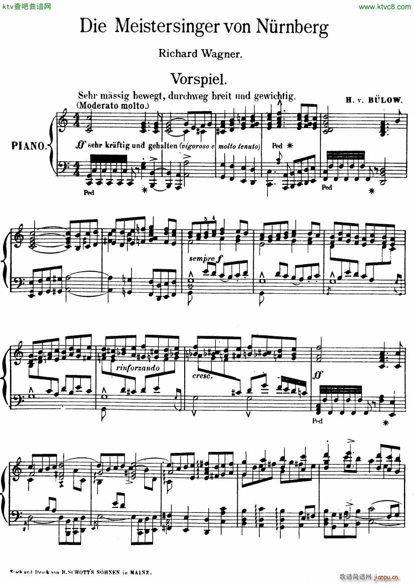 buliow wagner die meistersinger vorspiel1