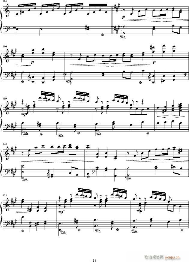H17-A大调钢琴奏鸣曲（第一乐章）_.伊dên11