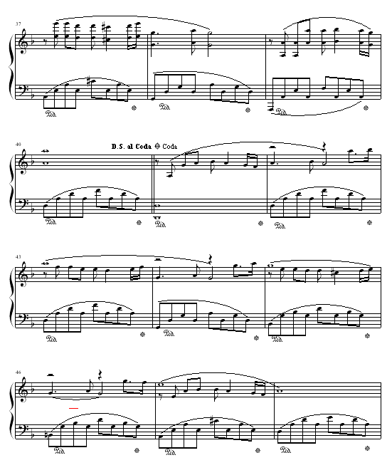四季之冬-钢琴谱(钢琴曲)-班得瑞-Bandari4