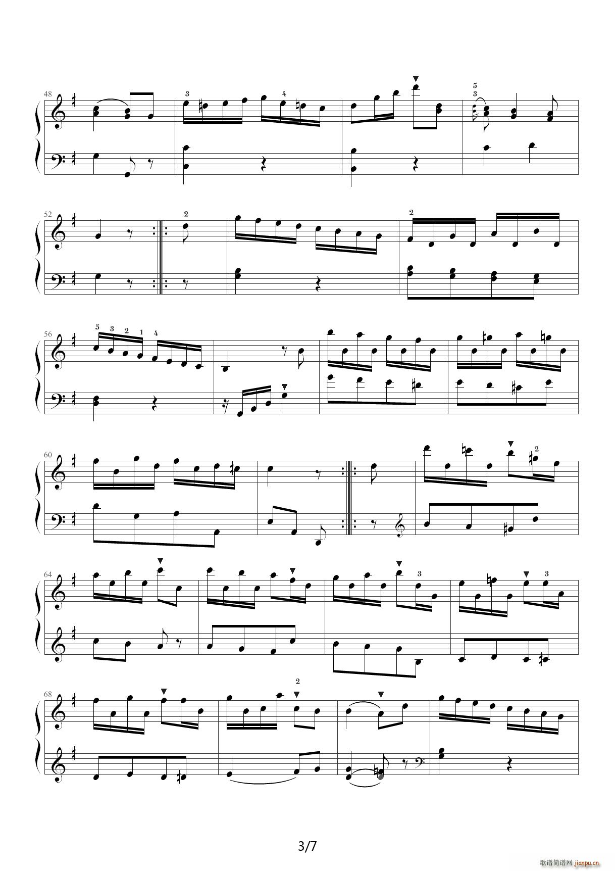 中央音乐学院钢琴 G调3