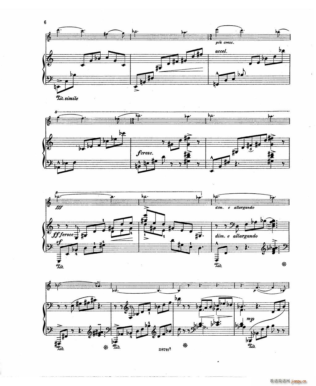 Bowen Barcarolle for violin and piano8