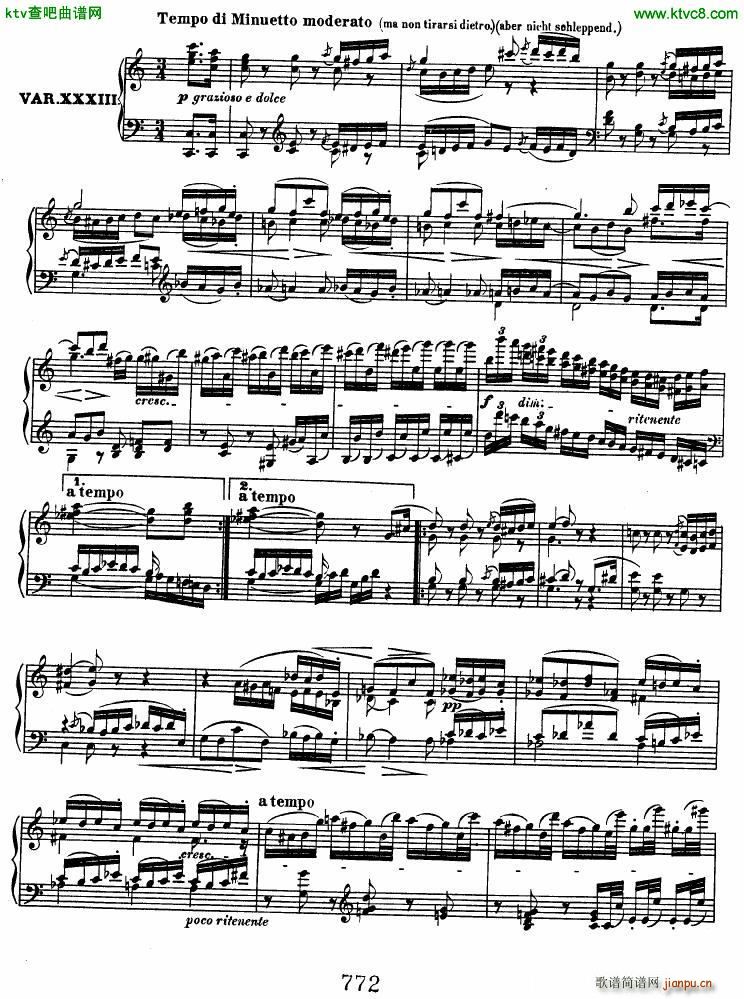 Beethoven op 120 Diabelli Variations32